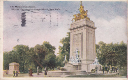 Estados Unidos--New York--1922--Central Park--The Maine Monument--Fechador-New York  A Francia - Central Park