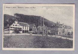 AK ZH Hausen A. Albis 1915-12-15 Foto Gasthaus Löwen + Post - Hausen Am Albis 