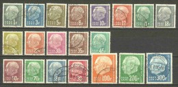 Germany Saarland 1957 Mi 409-428 - Gebraucht