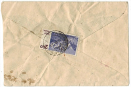 INDIA - 1977 - Registered - 25 + Stamp On The Rear - Intero Postale - Entier Postal - Postal Stationery - Viaggiata D... - Enveloppes