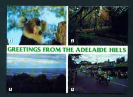 AUSTRALIA  -  Adelaide Hills  Multi View  Unused Postcard As Scan - Adelaide