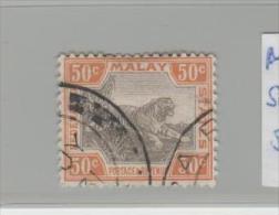 MLY (Fed.) SG No. 74  MALYSIA - / Tiger, 50 C. - Fédération De Malaya