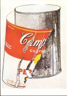 A8 FAMOUS ILLUSTRATION BY ANDY Warhol – Big Torn Campbells´ Coup Can - Illustrazione, Illustrè / Non Viaggiata - Warhol, Andy