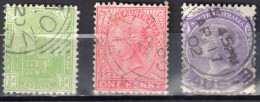 South Australia 1899 Adelaide Post Office, Queen Victoria - Mi 79-81A - Perf 13 - Used - Gebraucht