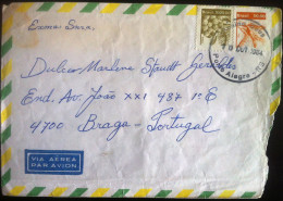BRASIL - AIR MAIL - Cancel PORTO ALEGRE RS 10 Out 1984 - Stamps TRIGO + BABAÇU - Poste Aérienne