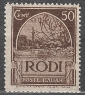 Italy Colonies Aegean Islands Egeo Rhodes (Rodi) 1932 Mi#110 Mint Hinged - Aegean