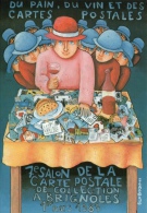 ILLUSTRATEUR SLOBODAN Pour Le SALON DE LA CP DE BRIGNOLES 1987 LA DU PAIN DU VIN ET DES CARTES POSTALES - Slobodan