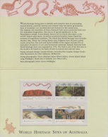 Australia 1993 World Heritage Sites Of Australia 4v Presentation Pack ** Mnh (F3262) - Presentation Packs