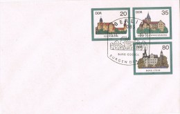 12836. Carta Entero Postal 3 Valores BERLIN (Alemania DDR) 1985. Burg Gosek - Enveloppes - Oblitérées