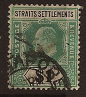 STRAITS SETTLEMENT 1904 $1 KE VII SG 136 U RB28 - Straits Settlements