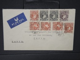 GRANDE BRETAGNE- NIGERIA- Lot De 5 Enveloppes De Lagos Pour Paris Période 1947 à étudier   P4887 - Nigeria (...-1960)
