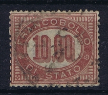 Italia: Service  1875 Sa Nr 8 Used Signed/ Signé/signiert/ Approvato - Oficiales
