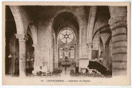 CPA    78     LOUVECIENNES      INTERIEUR DE L EGLISE      VUE SUR LA ROSACE - Louveciennes