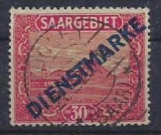 Germany (Saargebiet) 1922  Dienstmarken  (o) Mi. 7 - Servizio