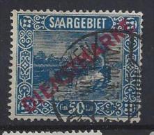 Germany (Saargebiet) 1922  Dienstmarken  (o) Mi. 9 - Service