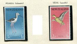 Nelle Zélande **  N° 379 / 380 - Poaka -(Echassiers) -   Tête (sarcelle) - Nuevos