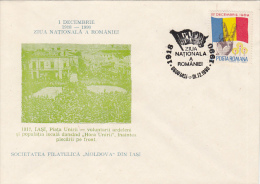 19683- ROMANIAN NATIONAL DAY, SPECIAL COVER, 1990, ROMANIA - Lettres & Documents