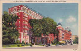 Majestic Hotel Annex And Bath House Hot Springs National Park Arkansas 1938 - Hot Springs