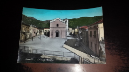 C-37152 POZZILLI CHIESA MADRE PANORAMA PIAZZA AUTO D'EPOCA ALFA ROMEO - Isernia