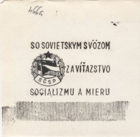 J1484 - Czechoslovakia (1945-79) Control Imprint Stamp Machine (R!): With Soviet Union For Victory Of Socialism & Peace - Probe- Und Nachdrucke