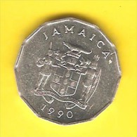 JAMAICA   1 CENT  1990  (KM # 64) - Jamaique