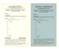 EUPEN - Lot De 2 Documents " Allgem. Ortskrankenkasse " 194... Guerre 40/45 - Banque & Assurance