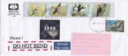 2015 Canada - Nice Cover Sent To Romania 5 Stamps Birds Fauna Nature Stationery Entier - 1953-.... Regno Di Elizabeth II