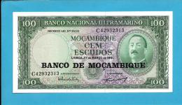 MOZAMBIQUE - 100 ESCUDOS - ND (1976 - Old Date 27.03.1961 ) - UNC - P 117 - AIRES DE ORNELAS - PORTUGAL - Mozambique