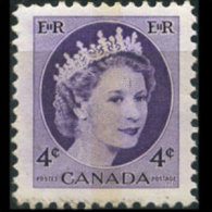 CANADA 1954 - Scott# 340p Queen Phos. 4c MNH - Neufs