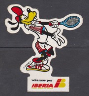 AUTOCOLLANT COMPAGNIE IBERIA PLUTO DINGO DISNEY TENNIS - Aufkleber