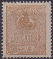 1862/72 SVEZIA SWEDEN SVERIGE  VALORE IN ORE  3 O. Bistrio N.12a  MNH.  Cat. € 260,00 - Ungebraucht