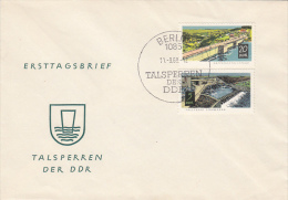 19785- ENERGY, WATER POWER PLANT, DAM, COVER FDC, 1968, GERMANY - Agua