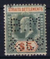 Straits Settlements  SG Nr 121   Mi Nr 90 PERFIN BM&Co - Straits Settlements