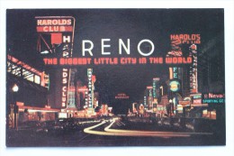 VIRGINIA STREET AT NIGHT, RENO, NEVADA - Reno