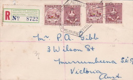Australia 1950 National Philatelic Exhibition Registered Souvenir Cover - Brieven En Documenten