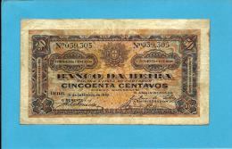 MOZAMBIQUE - 50 Centavos - 15.09.1919 - P R 3b - BANCO DA BEIRA - PORTUGAL - Mozambique