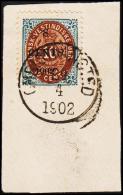 1902. Surcharge. Local, Black Surcharge. 8 CENTS 1902 On 10 C. Blue/brown. Normal Frame... (Michel: 24 A I) - JF128285 - Danish West Indies