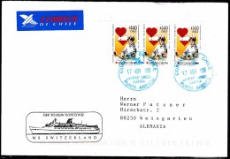 ANTARCTIC, CHILE, MS"SWITZERLAND",stopover PTA Arenas, 17.11.1999, Ships Cachet !! Look Scan !! 30.4-35 - Barcos Polares Y Rompehielos