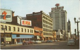 Tacoma Washington, Pacific Avenue Street Scene, Auto, Alcohol Billboard Advertisements, C1950s Vintage Postcard - Tacoma