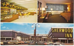Tacoma Washington, Sherwood Inn Hotel, Cafe Lunch Counter, Autos, C1960s Vintage Postcard - Tacoma