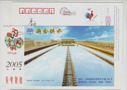 Purified Water Pool,China 2005 Xinyu Water Supply Plant Advertising Pre-stamped Card - Agua