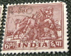 India 1949 Konarak Horse 6p - Used - Usados