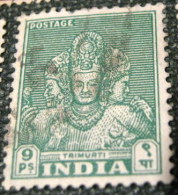 India 1949 Trimurti 9p - Used - Usados