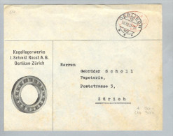 MOTIV Industrie Kugellager 1931-12-16 Brief Frei-O # 820 - Frankiermaschinen (FraMA)