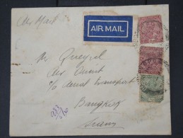 GRANDE BRETAGNE-Enveloppe En Recommandée De Rangoon Pour Bangkok Par Avion En 1932    Rare  Lot P 5610 - Burma (...-1947)