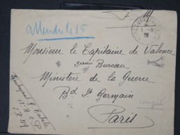 FRANCE-Enveloppe En Franchise Tresor Et Postes 219 Pour Paris En 1922  à Voir  Lot P 5645 - Militaire Stempels Vanaf 1900 (buiten De Oorlog)