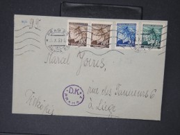 BOHEME ET MORAVIE- Enveloppe De Prague Pour La Belgique Le 26 Octobre 1939   à Voir  Lot P 5651 - Brieven En Documenten