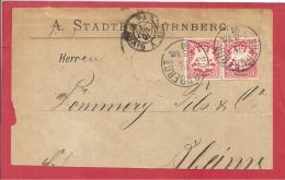 Y&TN°41 NURNBERG  Vers   FRANCE   1891   2 SCANS - Sonstige & Ohne Zuordnung