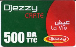 @+ Algerie - Djezzy - 500DA Verte - Algérie