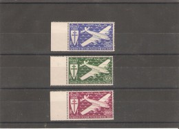 A O F POSTE AERIENNE  N° 1/3    NEUF ** MNH LUXE   AVEC BORD  DE FEUILLE SERIE DE LONDRE - Neufs